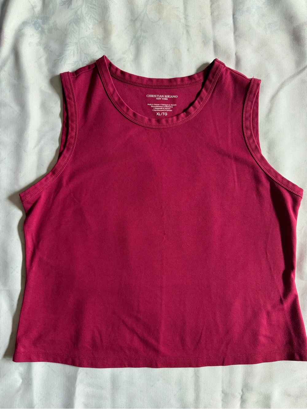 Christian Siriano Sleeveless Tank Top - Raspberry Pink